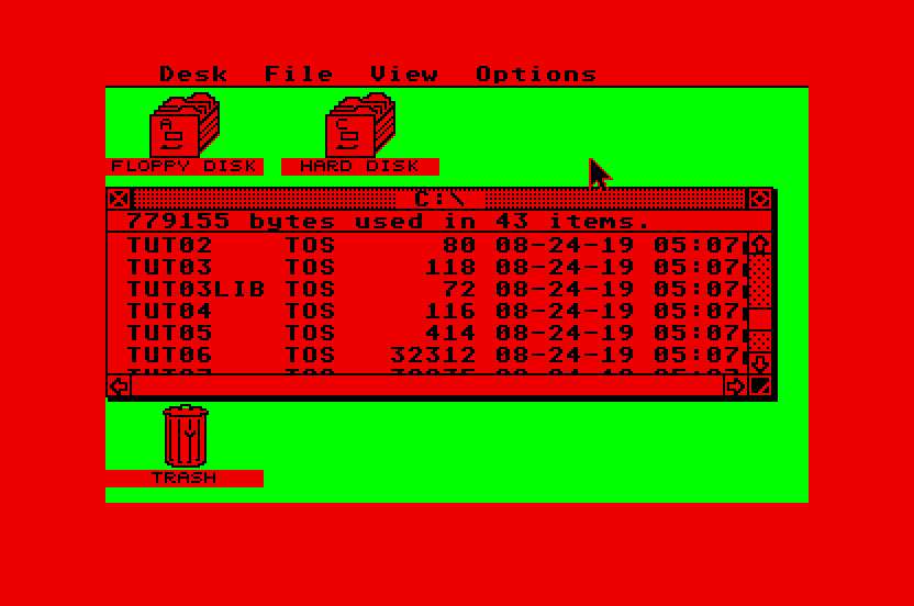 Red background