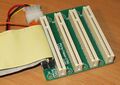 The PCI side of CTPCI (4 PCI slots)